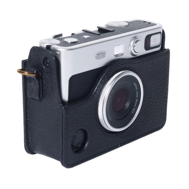 Para FUJIFILM instax mini Evo Cámara de cuerpo completo Funda de cuero genuino con correa, For FUJIFILM instax mini Evo