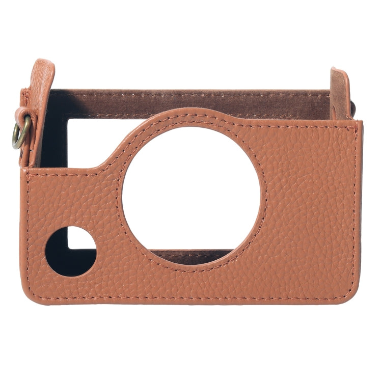 Para FUJIFILM instax mini Evo Cámara de cuerpo completo Funda de cuero genuino con correa, For FUJIFILM instax mini Evo