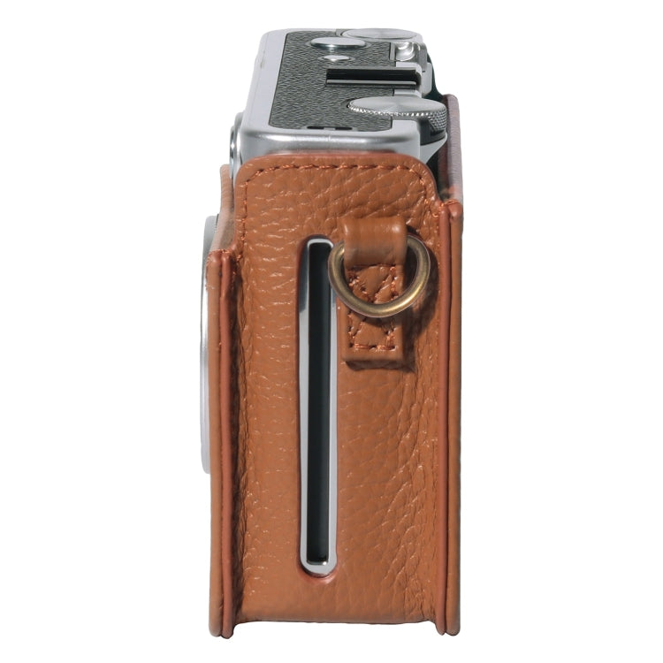 Para FUJIFILM instax mini Evo Cámara de cuerpo completo Funda de cuero genuino con correa, For FUJIFILM instax mini Evo