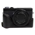 Base de media caja para cámara de cuero PU con rosca de 1/4 de pulgada para Canon G7 X Mark III / G7 X3, For Canon G7 X Mark III / G7 X3, For Canon G7 X Mark III