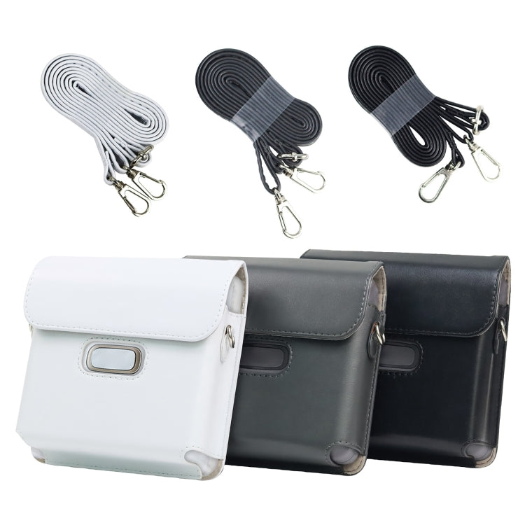 Para FUJIFILM instax Link WIDE Full Body PU Funda de cuero con correa, For FUJIFILM instax Link WIDE