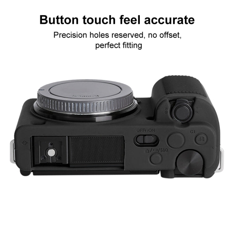 Para Sony ZV-E10 Funda protectora de silicona suave, For Sony ZV-E10