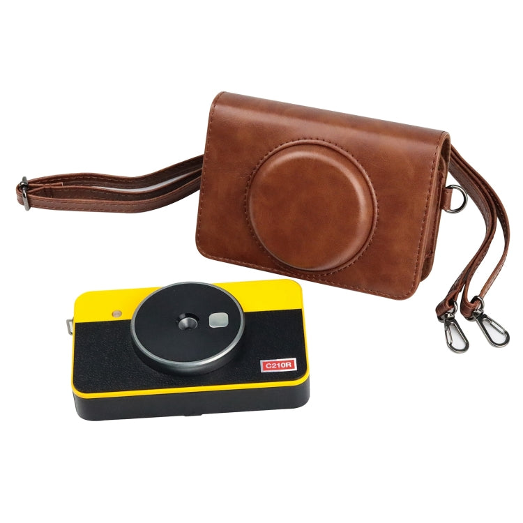 Para Kodak Mini Shot2 Retro / C210R instax Cámara de cuerpo completo Funda de cuero PU con correa, For Kodak Mini Shot2 Retro / C210R