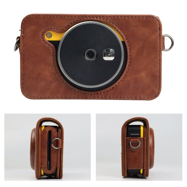 Para Kodak Mini Shot2 Retro / C210R instax Cámara de cuerpo completo Funda de cuero PU con correa, For Kodak Mini Shot2 Retro / C210R