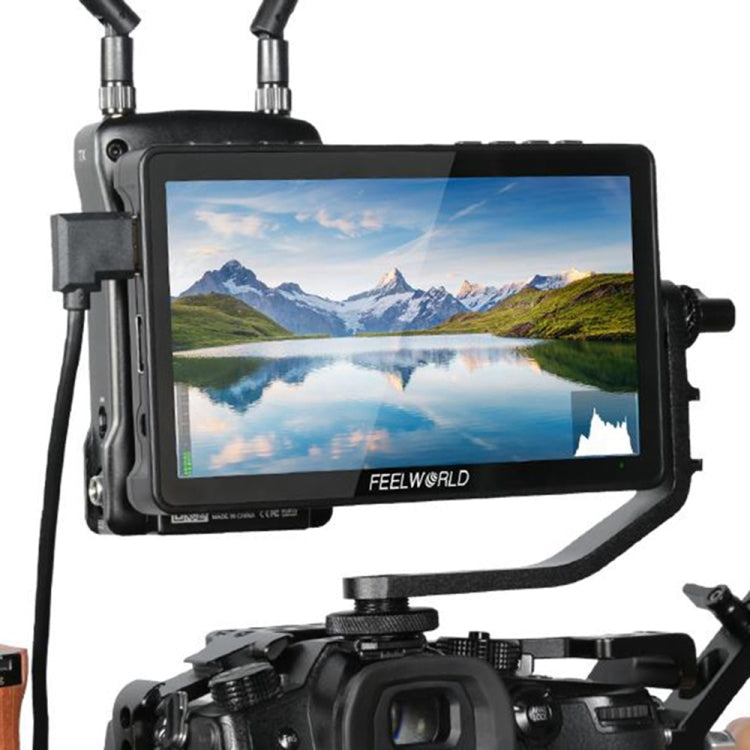 FEELWORLD F5 Pro V4 Pantalla táctil de 6 pulgadas Cámara DSLR Monitor de campo 3D LUT 4K HDMI Entrada Salida Brazo inclinable, F5 Pro V4