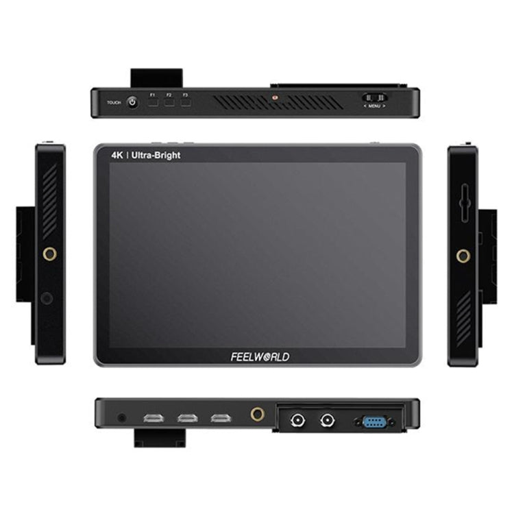 FEELWORLD LUT11S Monitor de campo para cámara DSLR con pantalla táctil de 2000 nits, ultra alto brillo, 10,1 pulgadas, 3G-SDI 4K HDMI, entrada y salida, panel IPS de 1920 x 1200, LUT11S