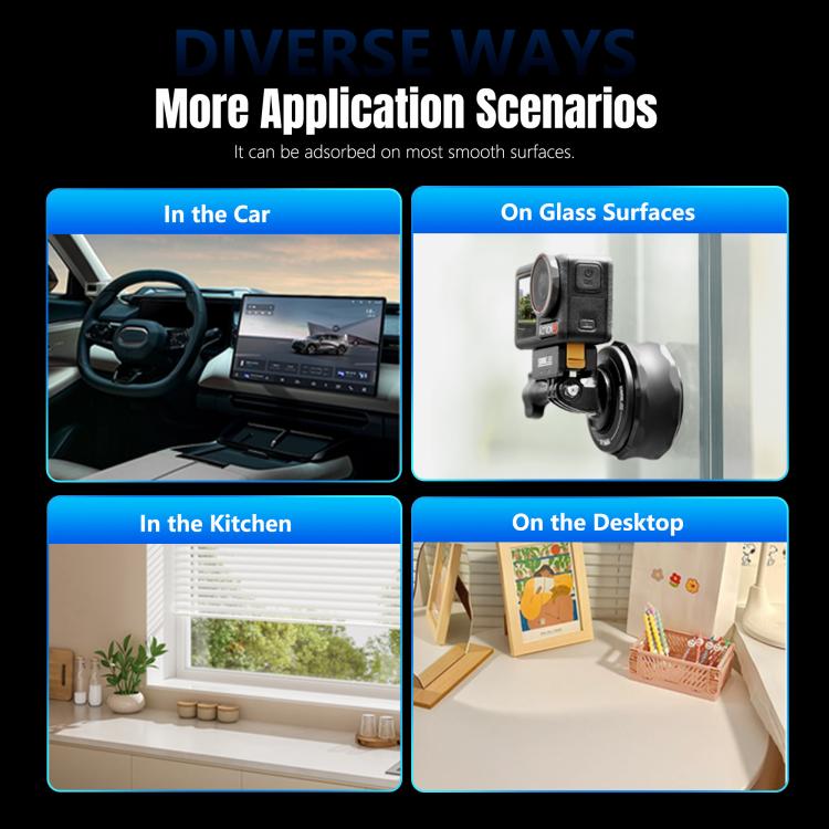 Soporte universal magnético eléctrico con ventosa STARTRC, Suction Cup Mount