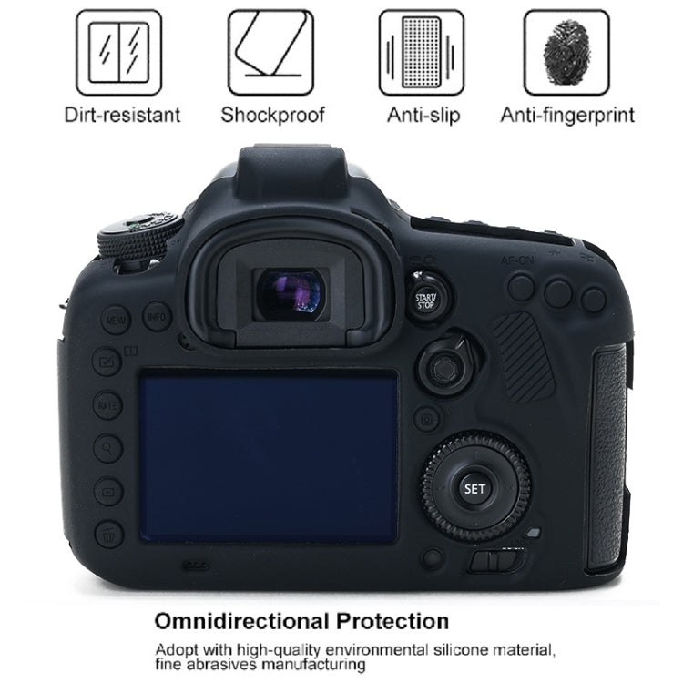 Para Canon EOS 7D Mark II Funda protectora de silicona suave, For Canon EOS 7D Mark II