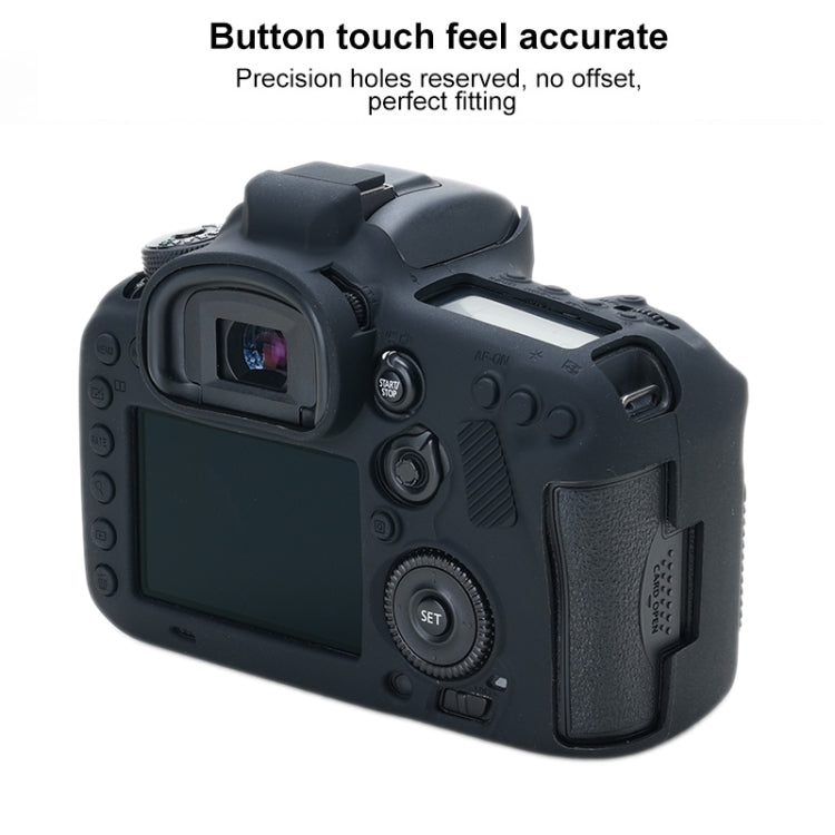Para Canon EOS 7D Mark II Funda protectora de silicona suave, For Canon EOS 7D Mark II