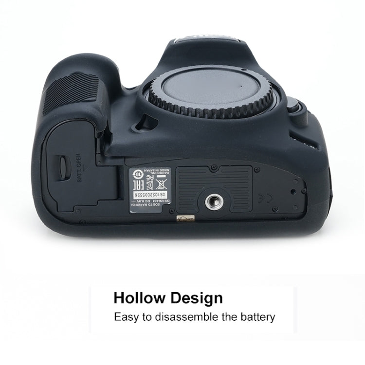 Para Canon EOS 7D Mark II Funda protectora de silicona suave, For Canon EOS 7D Mark II