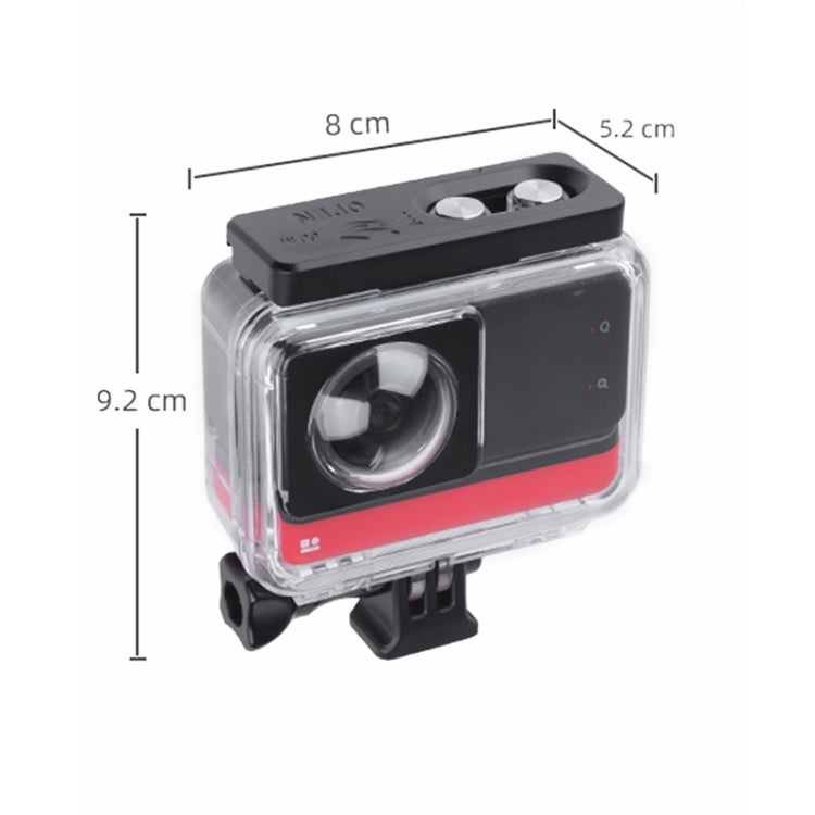 Para Insta360 One RS 360 Edition 60m carcasa impermeable para buceo en profundidad subacuática, For Insta360 One RS