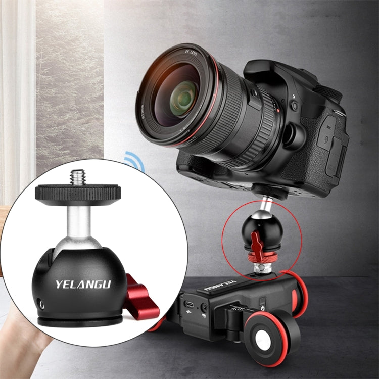 YELANGU Adaptador de cabeza de bola de trípode de metal panorámico de 360 grados para Dolly Car, Ball Head Adapter