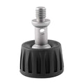 BEXIN GSF37-S Trípode 3/8 de pulgada Puntas de pie de acero inoxidable Almohadilla de pie de plástico, GSF37-S