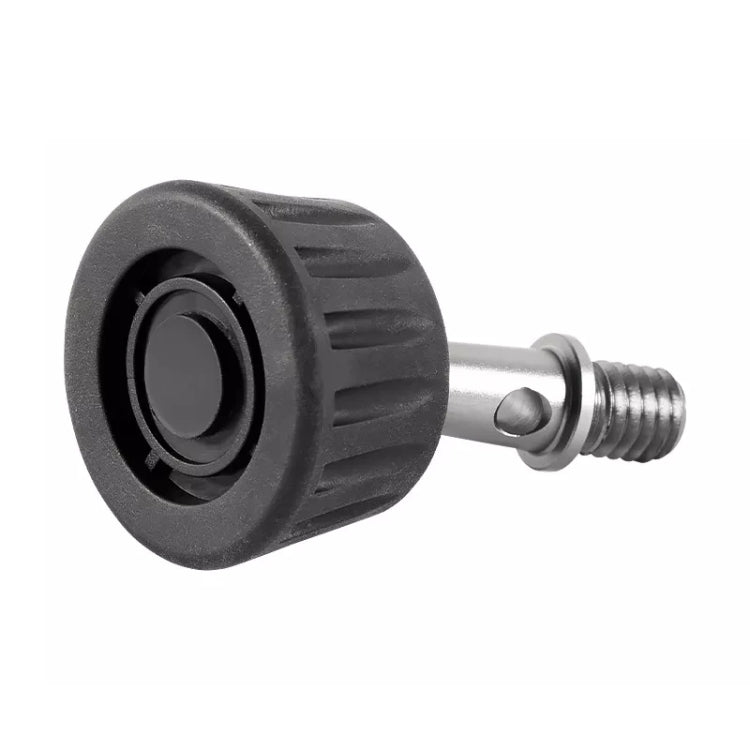 BEXIN GSF37-S Trípode 3/8 de pulgada Puntas de pie de acero inoxidable Almohadilla de pie de plástico, GSF37-S
