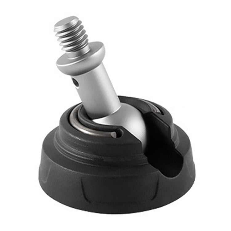 BEXIN GSF50-S Trípode 3/8 pulgadas Pie de acero inoxidable Spikes Almohadilla de pie de plástico, GSF50-S