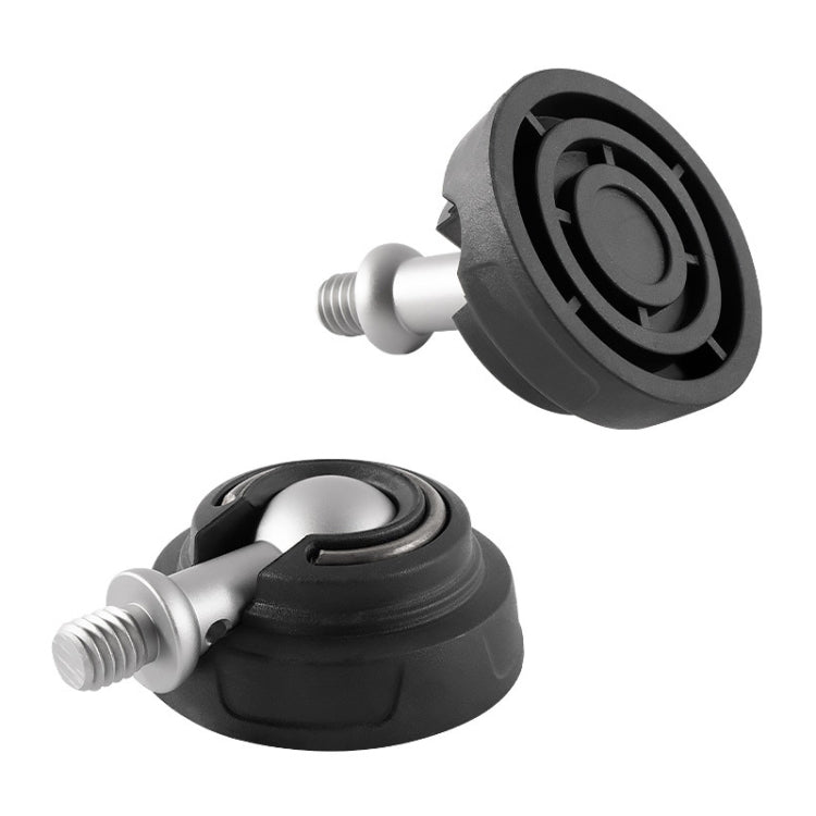 BEXIN GSF50-S Trípode 3/8 pulgadas Pie de acero inoxidable Spikes Almohadilla de pie de plástico, GSF50-S