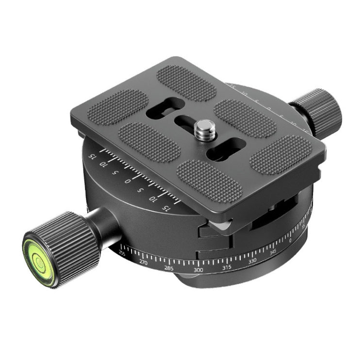 BEXIN QJ08-S Soporte de trípode con base de abrazadera de liberación rápida giratoria panorámica con placa de liberación rápida, QJ08-S