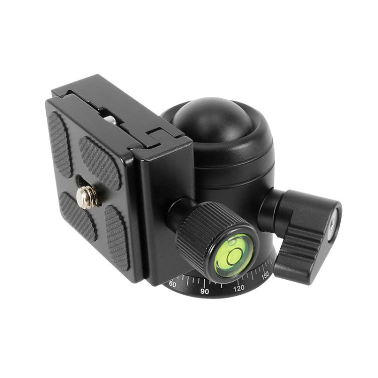 BEIXIN QB-30 Cabeza de bola de metal panorámica con rotación de 360 grados y placa de liberación rápida, QB-30