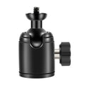 BEXIN K18A Mini cabezal de bola de metal panorámico con rotación de 360 grados, K18A