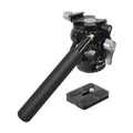 BEXIN DT-03R/S Cabezal de arrastre fluido de acción de trípode de alta resistencia panorámica de 720 grados con placa de liberación rápida, DT-03R/S