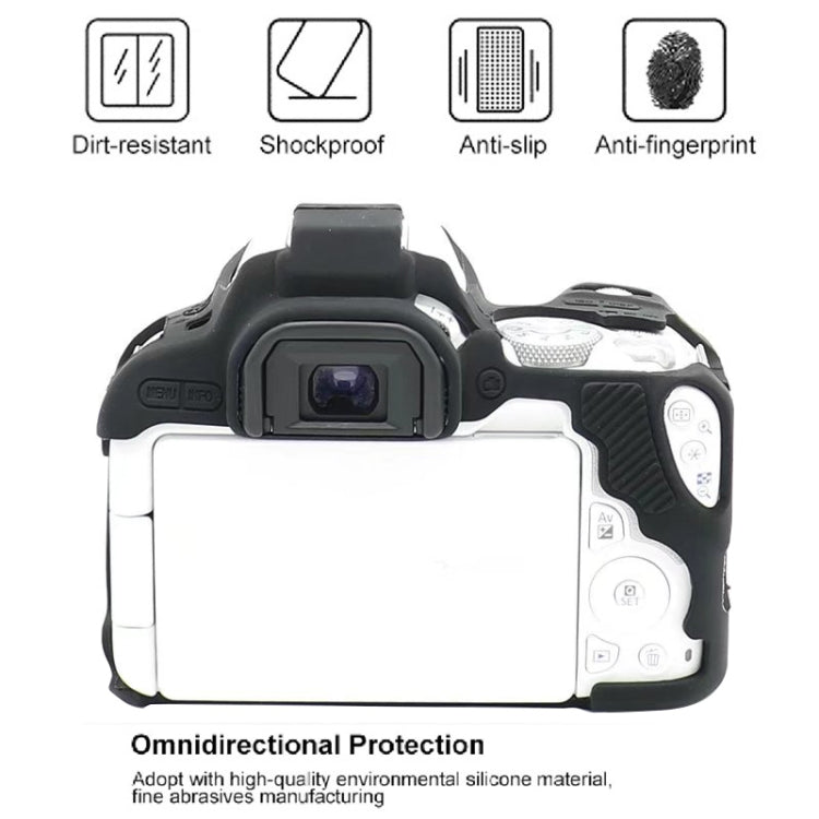 Para Canon EOS 250D Funda protectora de silicona suave, For Canon EOS 250D