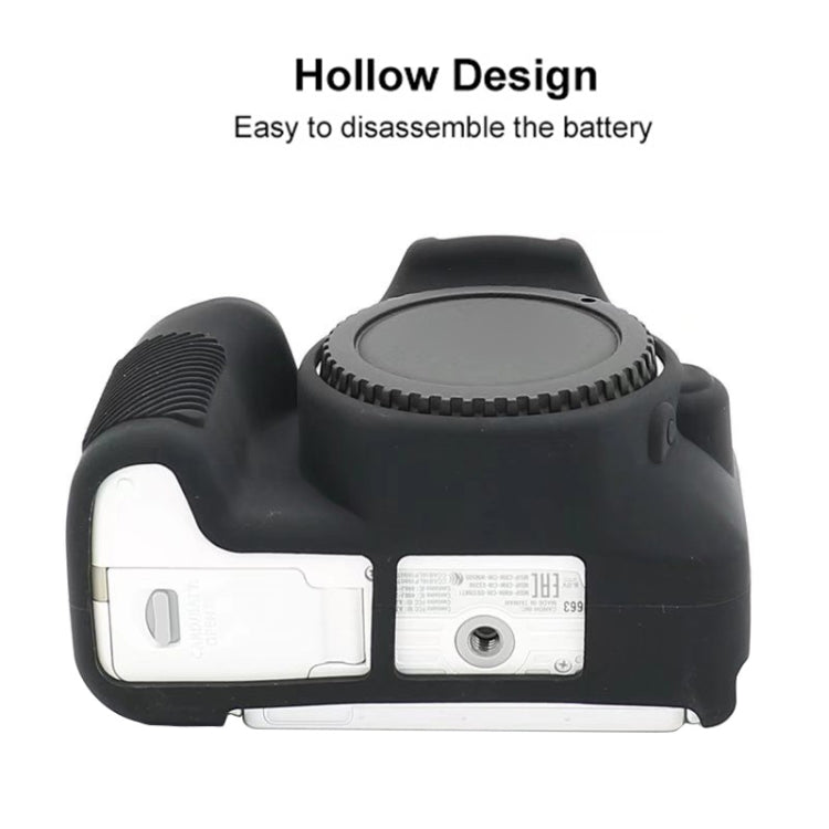 Para Canon EOS 250D Funda protectora de silicona suave, For Canon EOS 250D