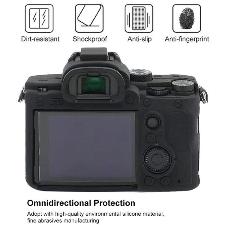 Para Sony A7S III / A7S3 Funda protectora de silicona suave, For Sony A7S III / A7S3