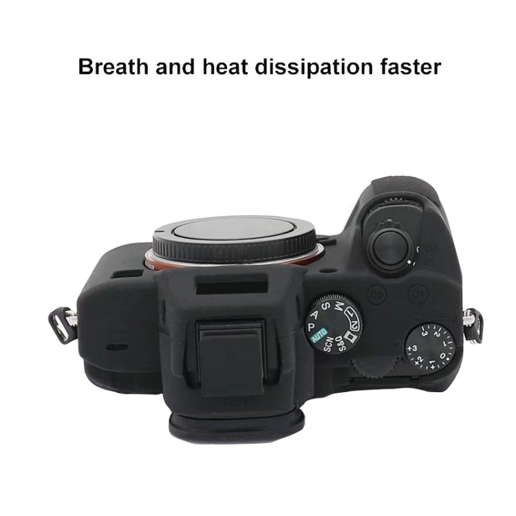 Para Sony A7S III / A7S3 Funda protectora de silicona suave, For Sony A7S III / A7S3