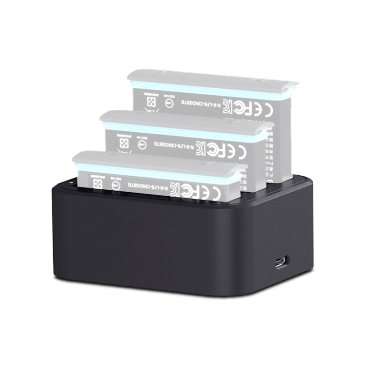 Para cargador rápido de baterías de tres ranuras Insta360 X3 / One X2, For Insta360 X3 / One X2 Tri-Slot Batteries