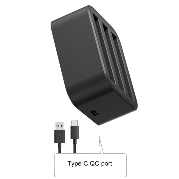 Para cargador rápido de baterías de tres ranuras Insta360 X3 / One X2, For Insta360 X3 / One X2 Tri-Slot Batteries