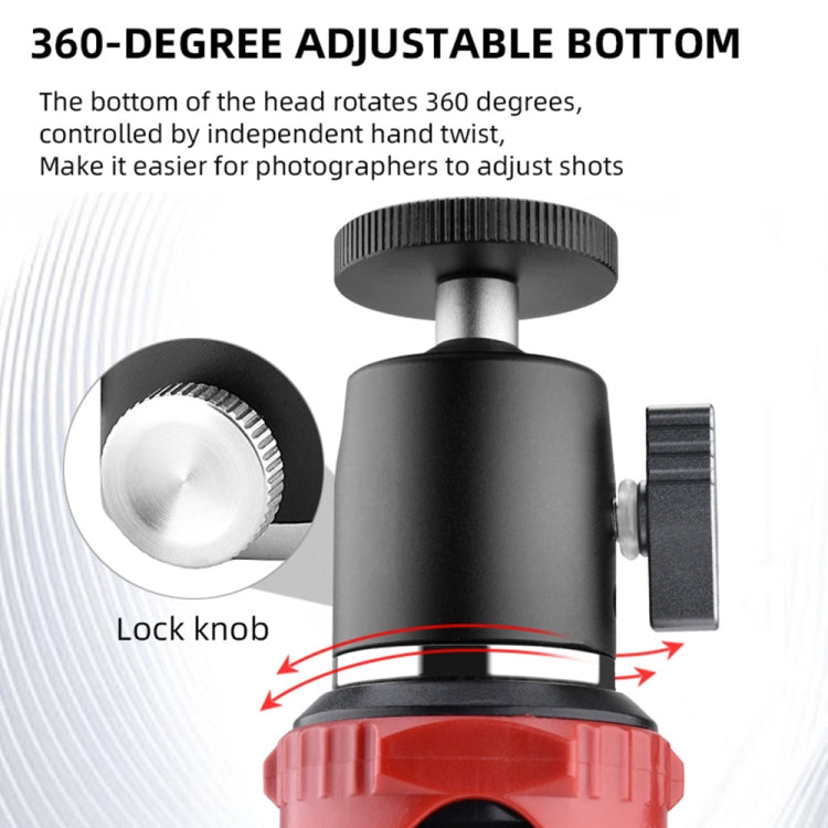 Adaptador de rótula de bola de trípode de metal panorámico YELANGU LW-A01, LW-A01
