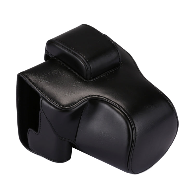 Funda de cuero PU para cámara de cuerpo completo con correa para Canon EOS M5, For EOS M5