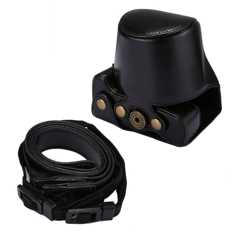 Funda de cuero PU para cámara de cuerpo completo con correa para Canon EOS M5, For EOS M5