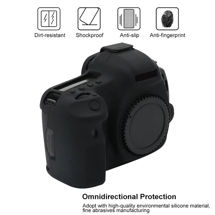 Para Canon EOS 5DS Funda protectora de silicona suave, For Canon EOS 5DS