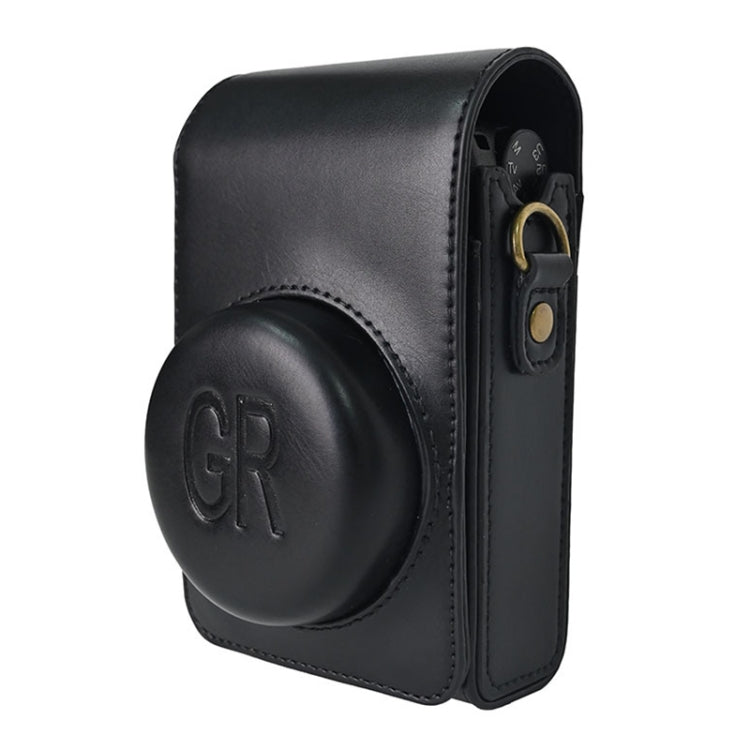 Funda de cuero PU para cámara de cuerpo completo con correa para Ricoh GR / GRII / GRIII, Casio ZR1200 / ZR1500/ ZR2000/ ZR3500, ZR3600 / ZR3700 / ZR5500