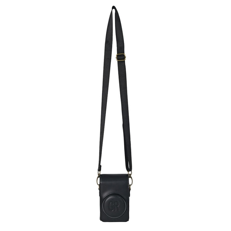 Funda de cuero PU para cámara de cuerpo completo con correa para Ricoh GR / GRII / GRIII, Casio ZR1200 / ZR1500/ ZR2000/ ZR3500, ZR3600 / ZR3700 / ZR5500