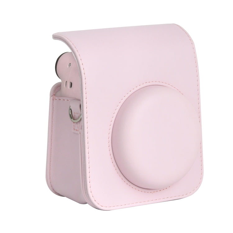 Para FUJIFILM instax mini 12 Funda de cuero de cuerpo completo Bolsa para cámara con correa
