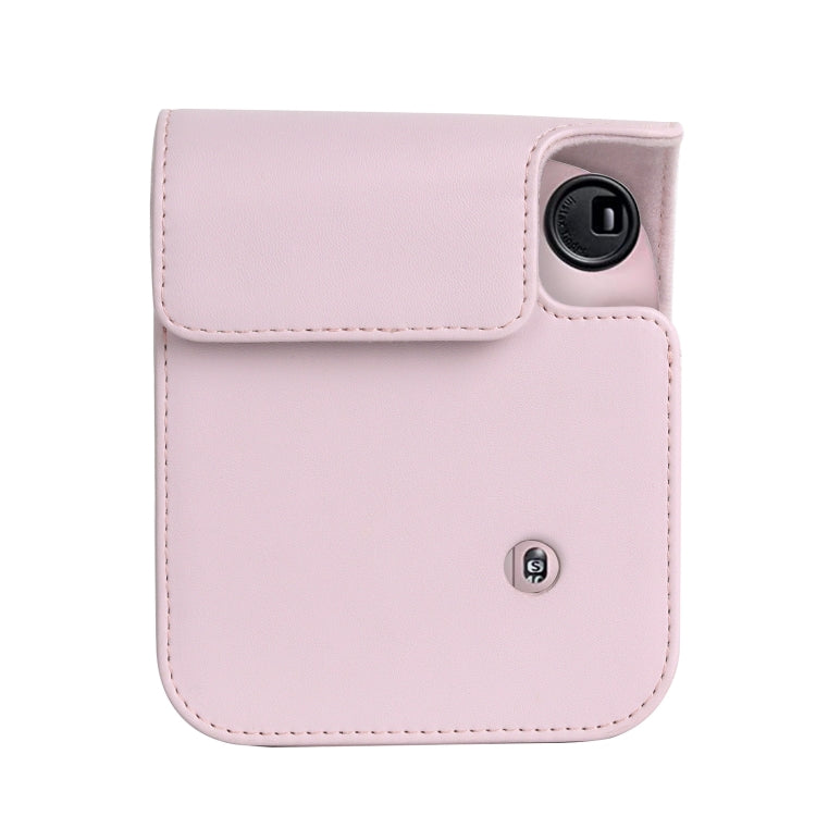 Para FUJIFILM instax mini 12 Funda de cuero de cuerpo completo Bolsa para cámara con correa