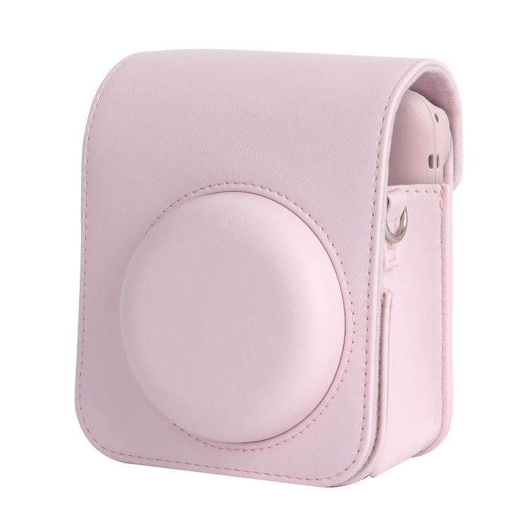 Para FUJIFILM instax mini 12 Funda de cuero de cuerpo completo Bolsa para cámara con correa