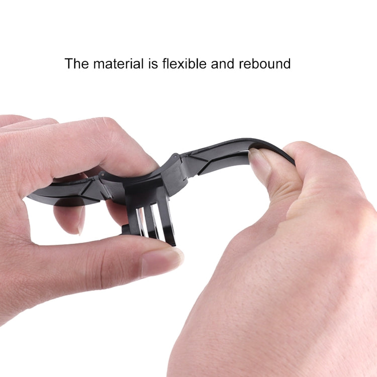 Kit de montaje de casco de teléfono de cámara de acción de flexión plegable con hebilla de gancho en J y abrazadera de teléfono de rotación y adaptador, Foldable Bending Mount