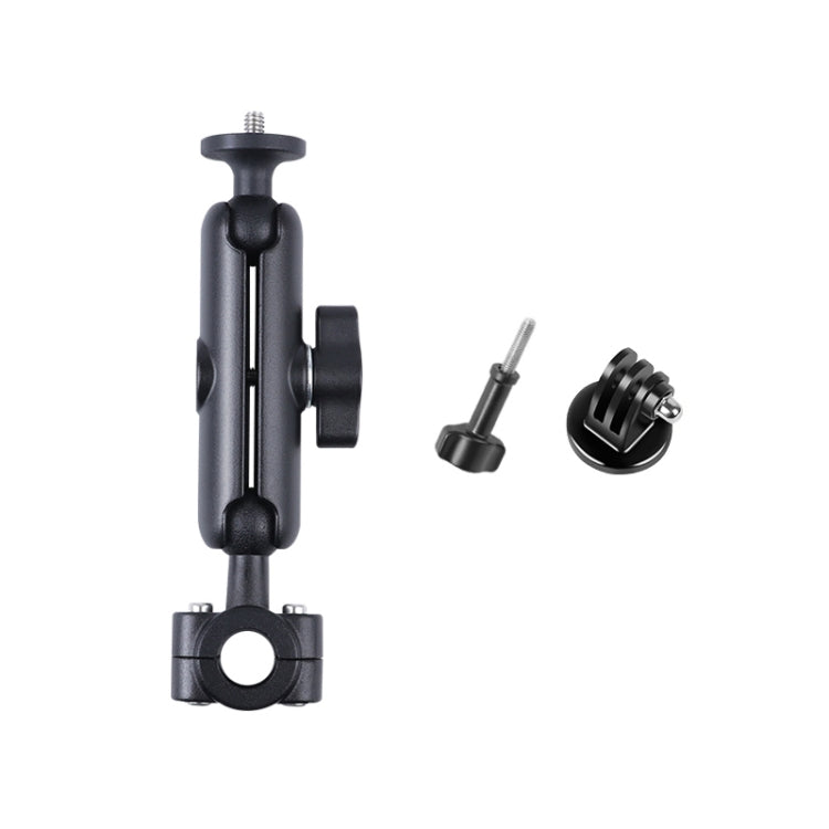 Soporte de montaje fijo para manillar del asiento delantero del coche con cabezal esférico de 21 mm con adaptador de trípode y tornillo para GoPro Hero11 Black / HERO10 Black /9 Black /8 Black /7/6/5/5 Session /4 Session /4/3+ /3/2/1, DJI Osmo Action y...