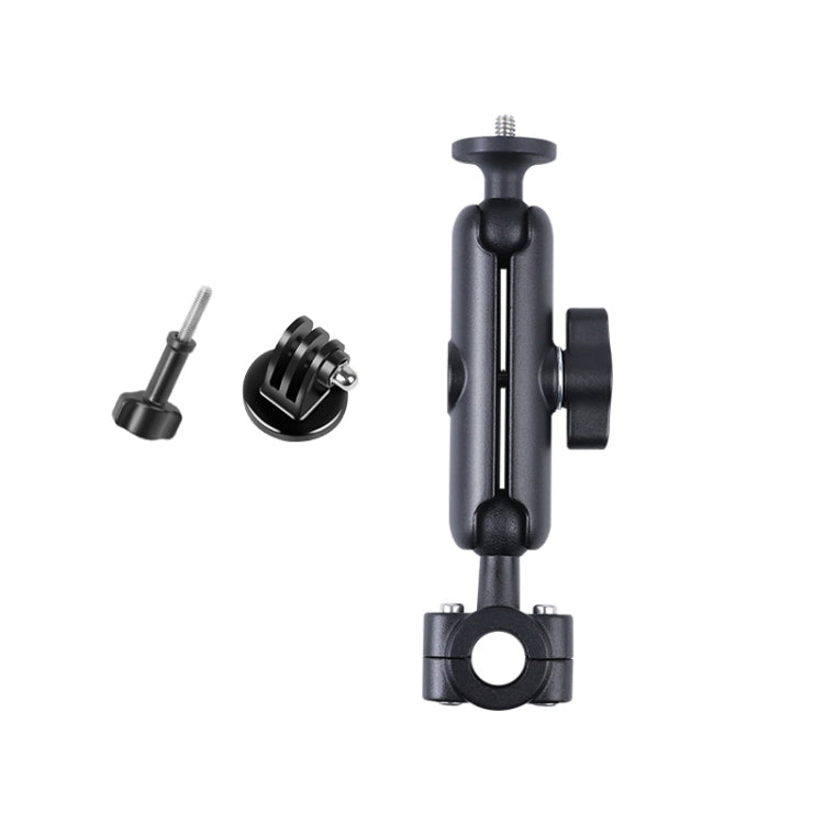 Soporte de montaje fijo para manillar del asiento delantero del coche con cabezal esférico de 21 mm con adaptador de trípode y tornillo para GoPro Hero11 Black / HERO10 Black /9 Black /8 Black /7/6/5/5 Session /4 Session /4/3+ /3/2/1, DJI Osmo Action y...