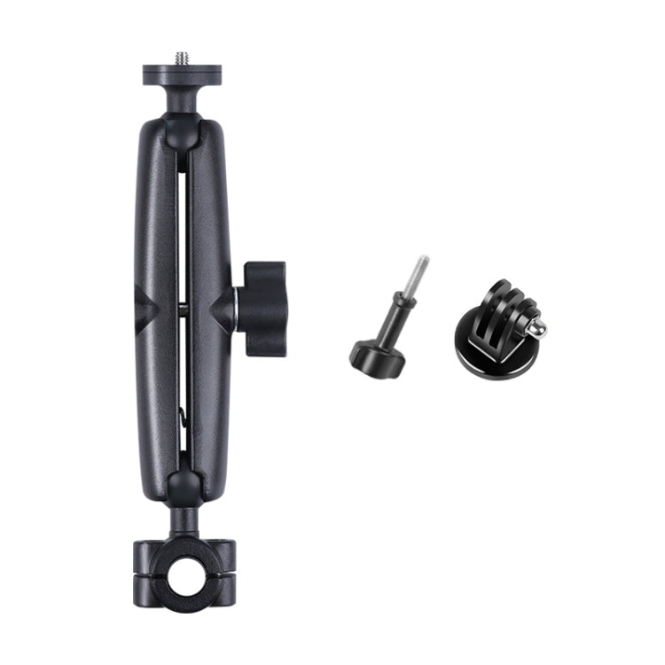 Soporte de montaje fijo para manillar del asiento delantero del coche con cabezal esférico de 25 mm con adaptador de trípode y tornillo para GoPro Hero11 Black / HERO10 Black /9 Black /8 Black /7/6/5/5 Session /4 Session /4/3+ /3/2/1, DJI Osmo Action y...