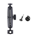 Soporte de montaje fijo para manillar del asiento delantero del coche con cabezal esférico de 25 mm con adaptador de trípode y tornillo para GoPro Hero11 Black / HERO10 Black /9 Black /8 Black /7/6/5/5 Session /4 Session /4/3+ /3/2/1, DJI Osmo Action y...