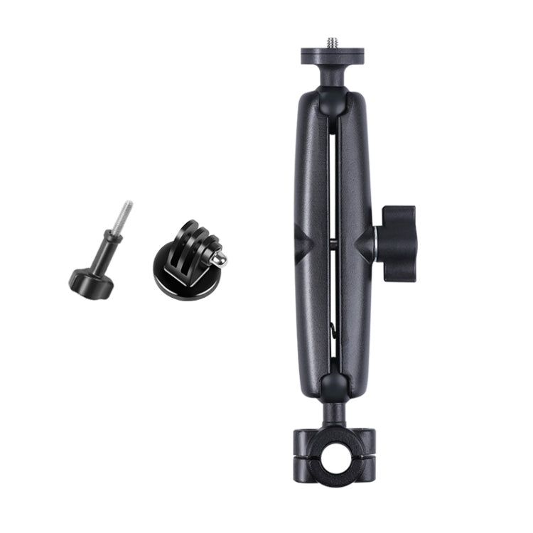 Soporte de montaje fijo para manillar del asiento delantero del coche con cabezal esférico de 25 mm con adaptador de trípode y tornillo para GoPro Hero11 Black / HERO10 Black /9 Black /8 Black /7/6/5/5 Session /4 Session /4/3+ /3/2/1, DJI Osmo Action y...