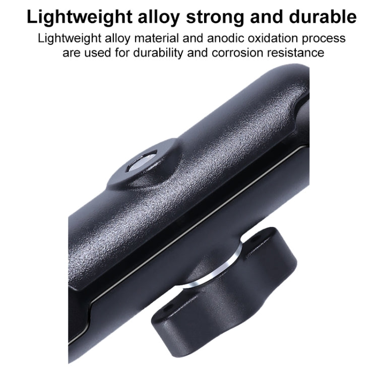 Soporte de montaje fijo para manillar del asiento delantero del coche con cabezal esférico de 25 mm con adaptador de trípode y tornillo para GoPro Hero11 Black / HERO10 Black /9 Black /8 Black /7/6/5/5 Session /4 Session /4/3+ /3/2/1, DJI Osmo Action y...
