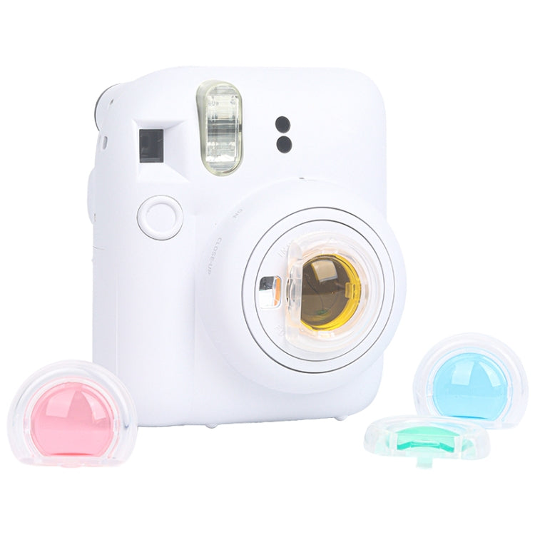 Para Fujifilm Instax mini 12 4 en 1 Jelly Filtro de cámara de cuatro colores, 4-in-1 For FUJIFILM instax mini 12