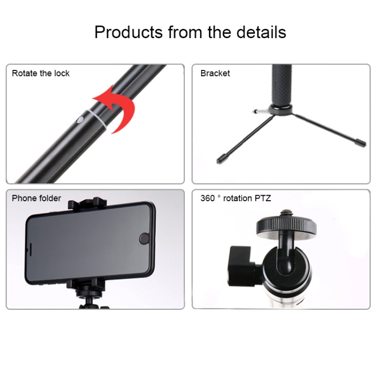 Soporte para trípode plegable con agarre de 30-93 cm, palo selfie multifuncional, monopié para GoPro Hero11 Black / HERO10 Black / HERO9 Black /HERO8 / HERO7 /6/5/5 Session /4 Session /4/3+ /3/2/1, Insta360ONE R, DJI Osmo Action y otras cámaras y teléf...