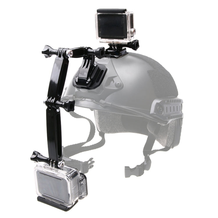 Conjunto de montaje frontal para casco para GoPro Hero11 Black / HERO10 Black /9 Black /8 Black /7/6/5/5 Session /4 Session /4/3+ /3/2/1, DJI Osmo Action y otras cámaras de acción, Mount Bundle Set