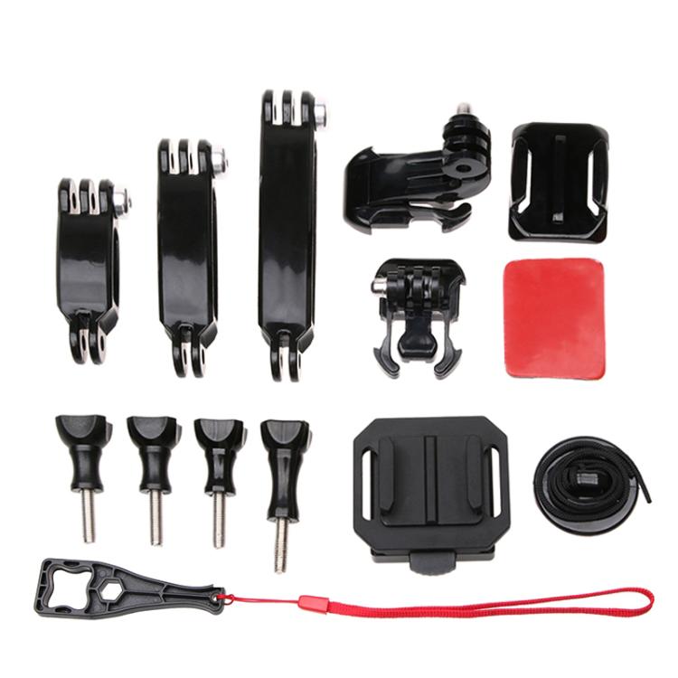Conjunto de montaje frontal para casco para GoPro Hero11 Black / HERO10 Black /9 Black /8 Black /7/6/5/5 Session /4 Session /4/3+ /3/2/1, DJI Osmo Action y otras cámaras de acción, Mount Bundle Set